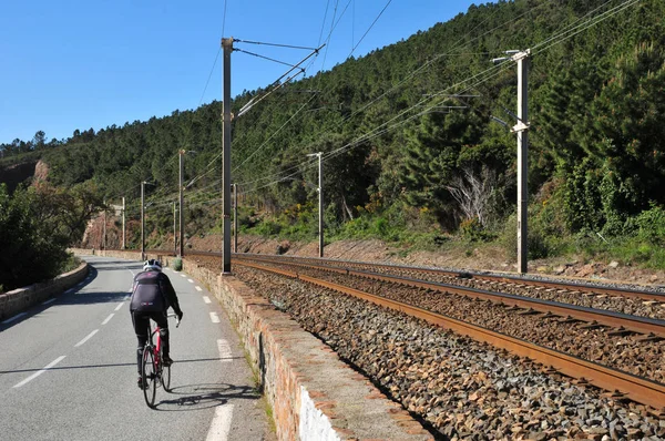 Saint Raphael; Francia - 15 aprile 2016: pittoresco mais Esterel — Foto Stock