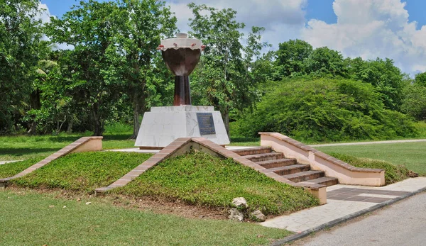 Guadeloupe, Petit Canal, France - may 10 2010 : slave monument — Stock Photo, Image