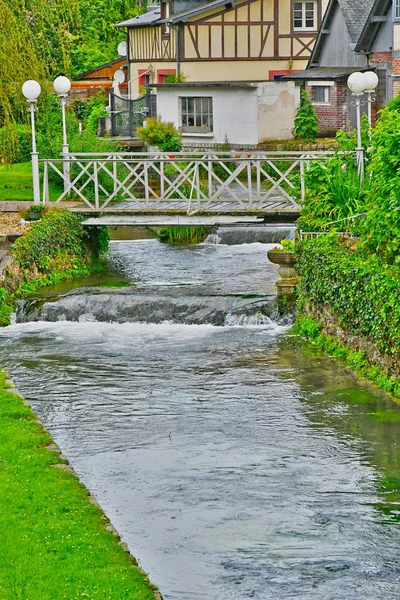 Ry, France - june 23 2016 : picturesque village in summer — Stock Photo, Image