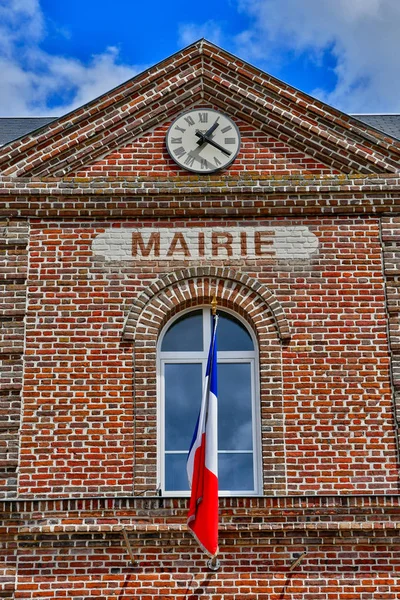 Sahurs, France - june 22 2016 : city hall — Stock Photo, Image