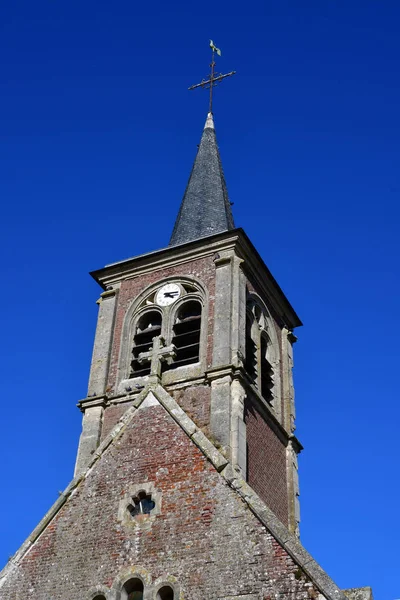 Boisemont, Francja - październik 2016 4: Kościół — Zdjęcie stockowe