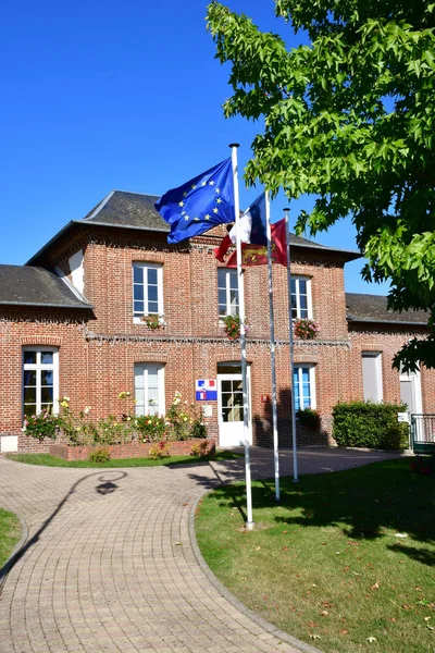 Perruel, France - october 4 2016 : city hall — Stock Photo, Image