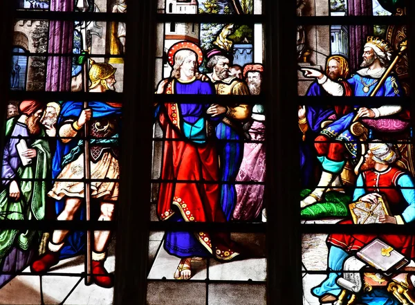 Bernay, Francia 11 de agosto de 2016: Iglesia de Sainte Croix —  Fotos de Stock