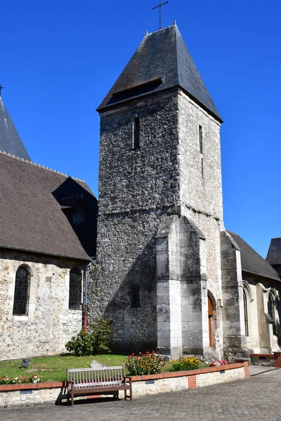 Charleval, France - september 7 2016 : Saint Denis church Stock Image