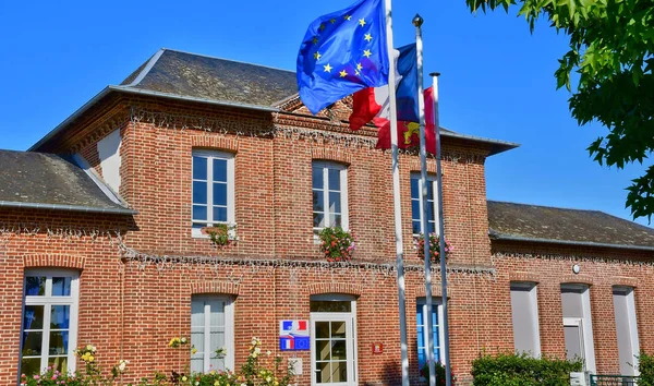 Perruel, France - october 4 2016 : city hall — Stock Photo, Image