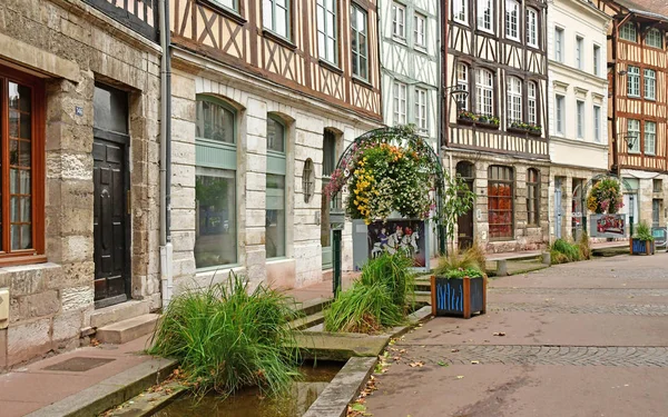 Ρουέν, Γαλλία - 26 Νοεμβρίου 2016: ιστορικό κέντρο της πόλης — Φωτογραφία Αρχείου