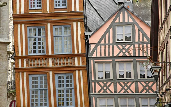 Rouen, France - november 26 2016 : the historical city center — Stock Photo, Image