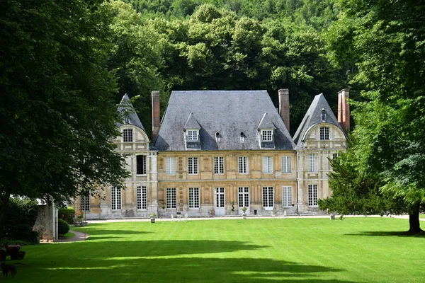 Duclair, França - 22 de junho de 2016: o castelo de Du Taillis — Fotografia de Stock