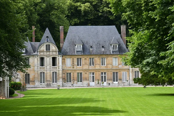 Duclair, Frankrike - juni 22 2016: Du Taillis slottet — Stockfoto