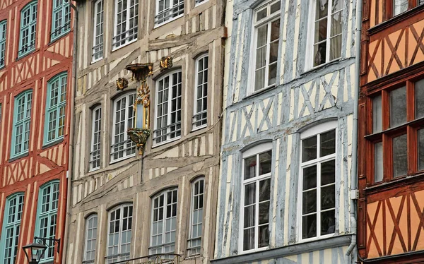 Rouen, France - november 26 2016 : the historical city center — Stock Photo, Image