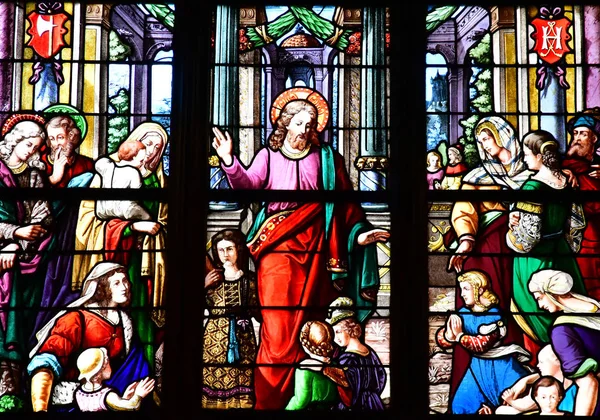 Bernay, Francja - sierpień 2016 11: kościół Sainte Croix — Zdjęcie stockowe