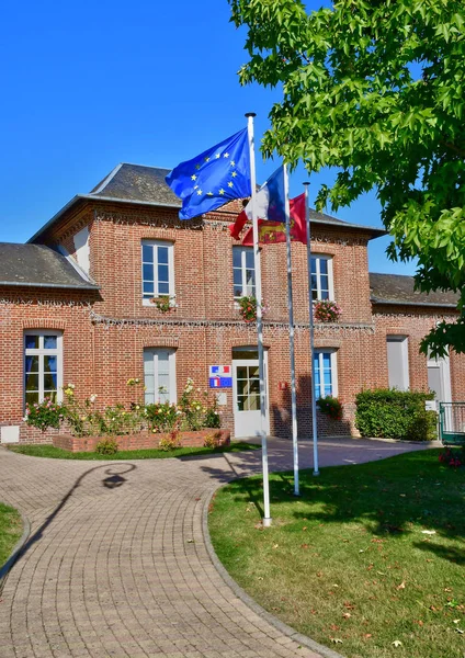 Perruel, France - october 4 2016 : city hall — Stock Photo, Image