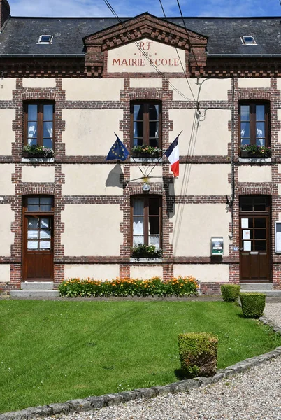 Mathonville, france - 23. Juni 2016: Rathaus — Stockfoto