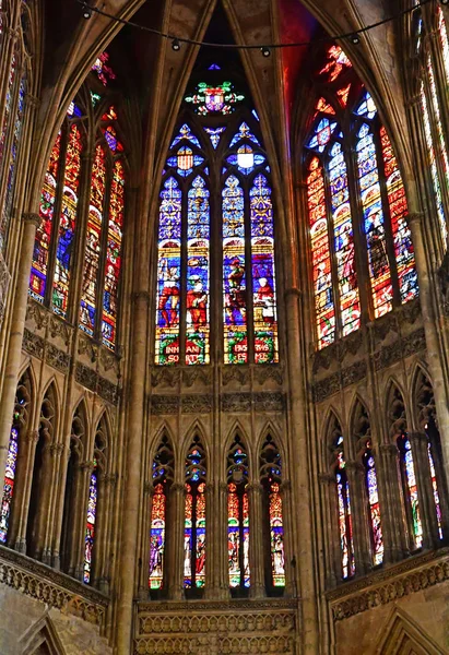 Metz, France - july 25 2016 : the cathedral — Stock Photo, Image