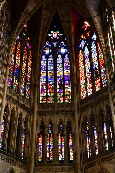 Metz, Francia - 25 de julio de 2016: la catedral — Foto de Stock