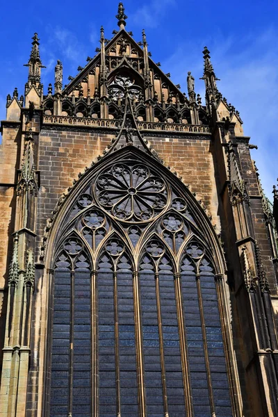 Metz, Frankrike - juli 25 2016: domkyrkan — Stockfoto