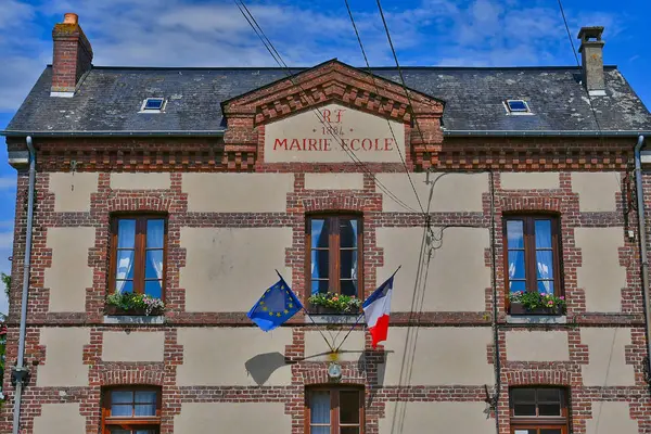 Mathonville, France - june 23 2016 : city hall — Stock Photo, Image