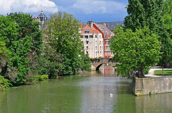 Metz, France - july 25 2016 : picturesque old city in summer — Stock Photo, Image