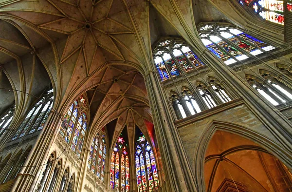 Metz, Francja - 25 lipca 2016: Katedra — Zdjęcie stockowe