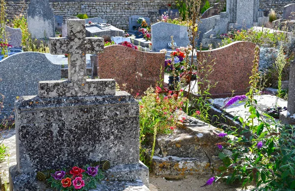 Loix，法国-2016 年 9 月 26 日︰ 公墓 — 图库照片