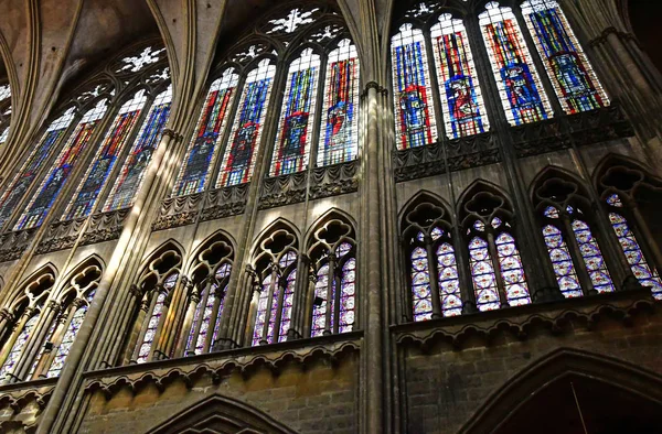 Metz, França - 25 de julho de 2016: a catedral — Fotografia de Stock