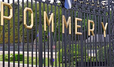 Reims, France - july 26 2016 : Vranken Pommery monopole estate clipart