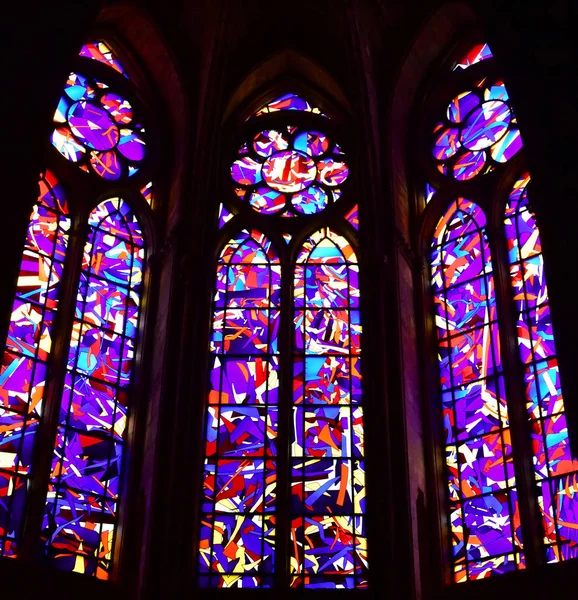 Reims, Francia - 25 de julio de 2016: Catedral de Notre Dame —  Fotos de Stock