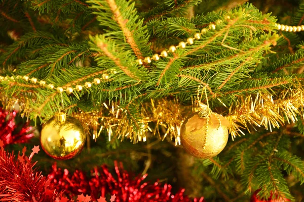 Bir ev bir Noel ağacı yakın çekim — Stok fotoğraf
