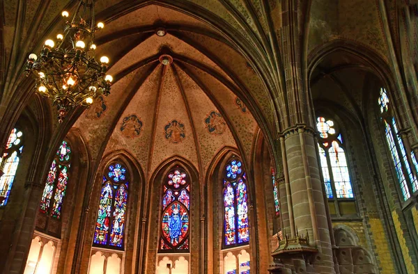 Strasbourg, France - 24 juillet 2016 : pittoresque église Saint-Paul — Photo