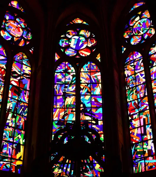 Reims, France - july 25 2016 : Notre Dame cathedral — Stock Photo, Image