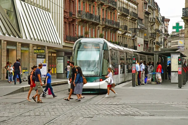 Strasbourg, France - july 22 2016 : the picturesque city center — Stock Photo, Image