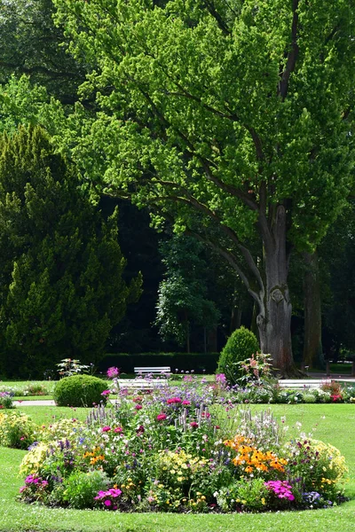 Strasbourg, Frankrijk - 24 juli-2016: Orangerie park in de zomer — Stockfoto