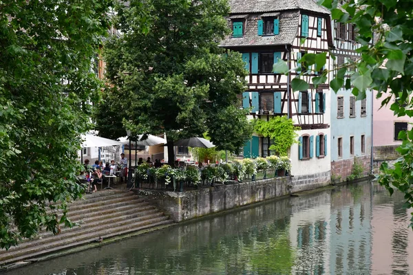 Strasbourg, France - july 22 2016 : the picturesque city center — Stock Photo, Image