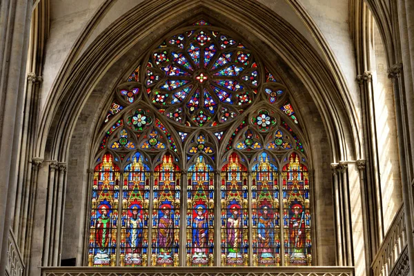 Bayeux; França - 18 de julho de 2017: catedral histórica — Fotografia de Stock