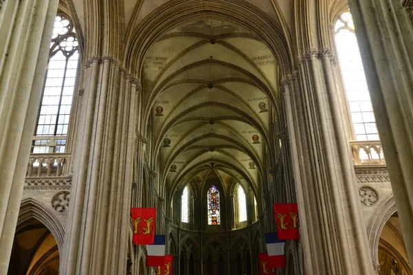 Bayeux; frankreich - 18. juli 2017: historische kathedrale — Stockfoto