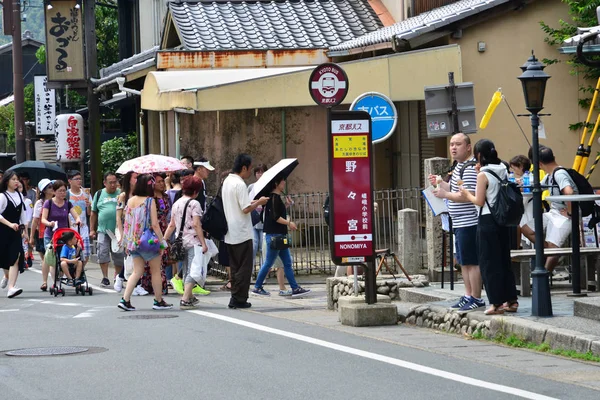 Kyoto, Japão - 30 de julho de 2017: Sagano Arashiyama — Fotografia de Stock