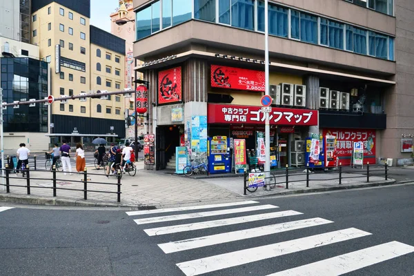 Osaka, Japón - agosto 4 2017: Distrito de Namba — Foto de Stock