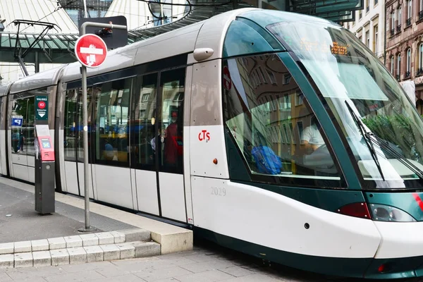 Strasbourg, France - july 28 2017 : tramway — 图库照片