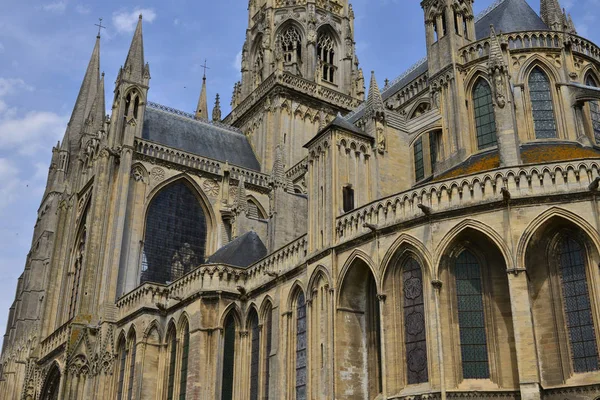 Bayeux; Francie - 18 červenec 2017: historická katedrála — Stock fotografie