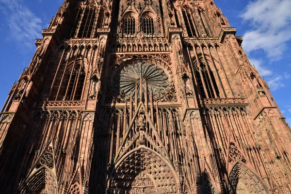 Strasbourg, Fransa - 28 Temmuz 2017: Katedrali — Stok fotoğraf