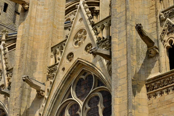 Bayeux; Francia - 18 de julio de 2017: catedral histórica — Foto de Stock