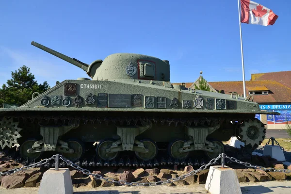 Courseulles; França - 18 de julho de 2017: Juno beach — Fotografia de Stock