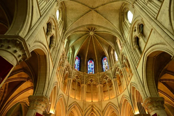 Lisieux; Frankrijk - juli 17 2017: de kathedraal van Saint Pierre — Stockfoto