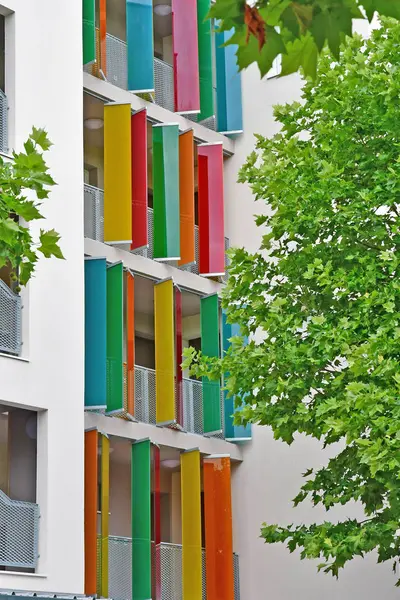 Les Mureaux; France - june 27 2017 : modern building — Stockfoto