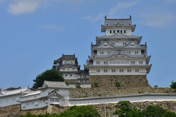 Himeji; Japonsko - srpen 2017 7: středověký hrad — Stock fotografie