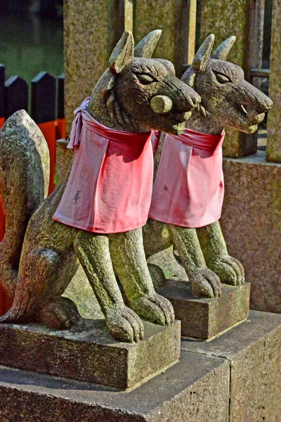 京都, 日本-2017年8月8日: 伏伊纳里沙神社 — 图库照片