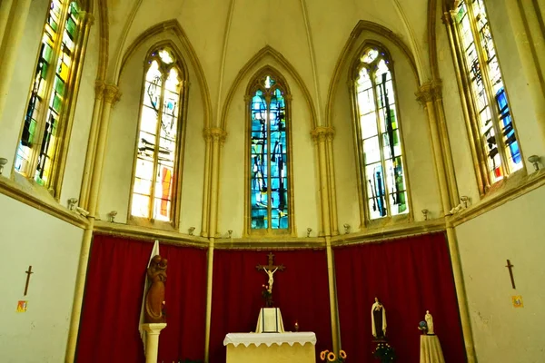 Luc sur Mer; France - july 17 2017 : historical Notre Dame de l — Stockfoto