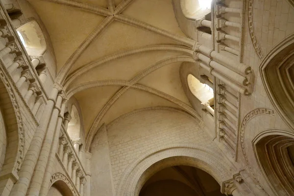 Caen; France - july 17 2017 : the Abbaye aux Dames — Stok fotoğraf