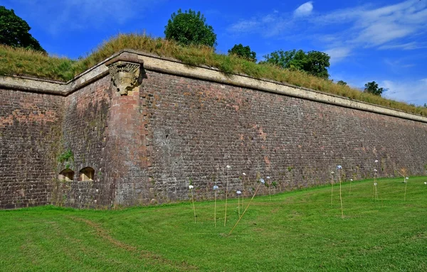 Neuf Brisach, France - july 23 2016 : fortification in summer — Stock Photo, Image