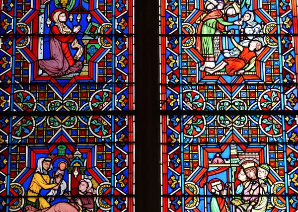 Bayeux;法国-2017年7月18日: 历史大教堂 — 图库照片